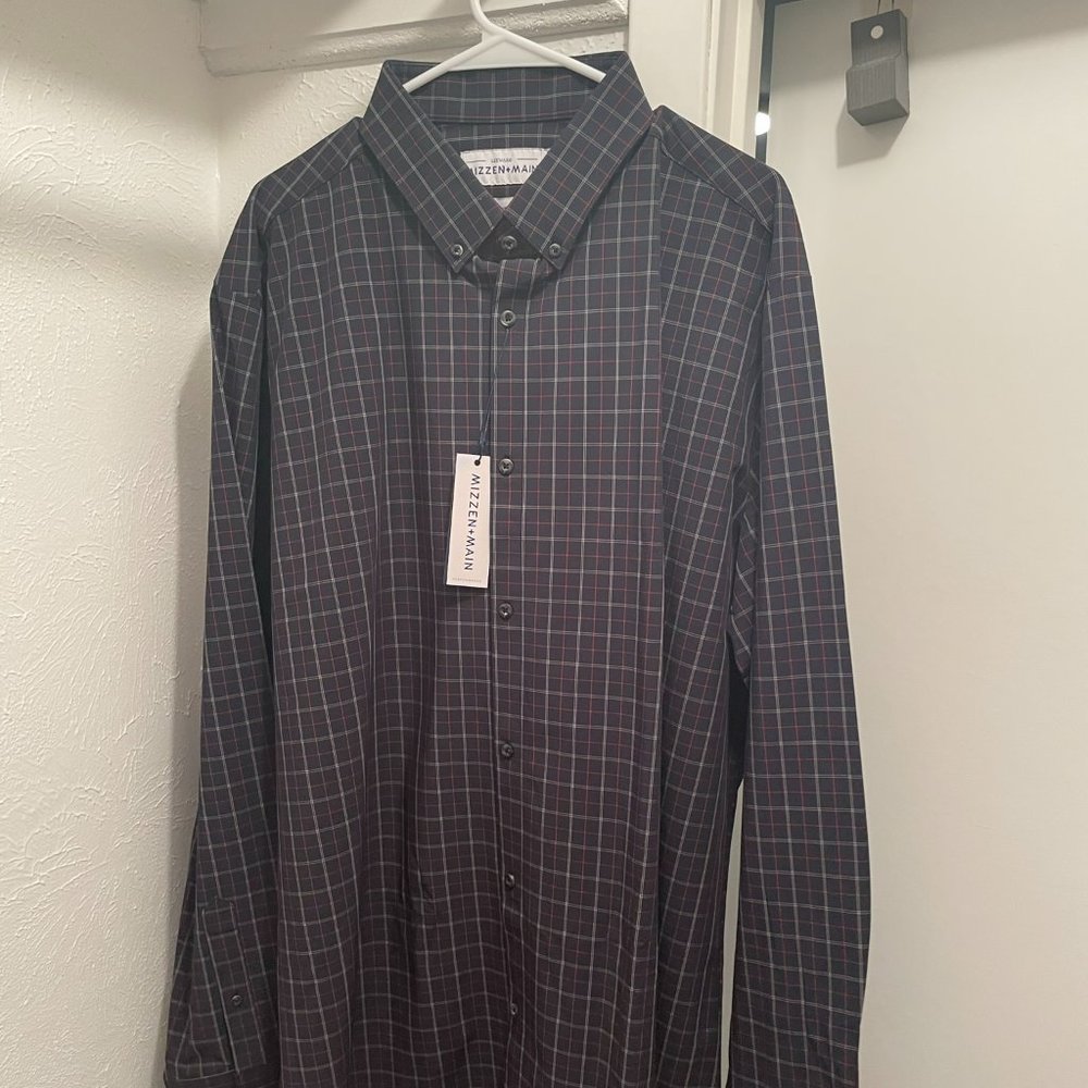 Mizzen & Main Leeward Button Down Shirt XXL Standard Fit
